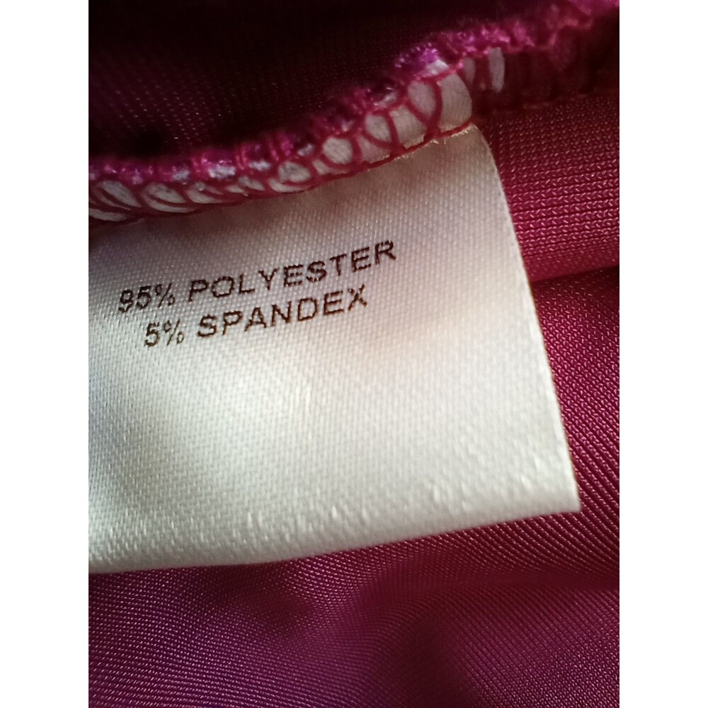 Dainty Jewells Dress Faux Wrap 2XL Hot Pink Velvet NWT Holiday Modest Occasion - Picture 12 of 13